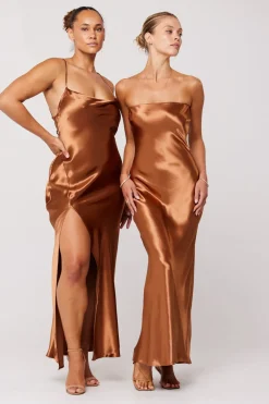 Sale Anna Slip In Copper Women Dresses