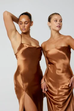 Sale Anna Slip In Copper Women Dresses