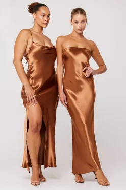 Sale Anna Slip In Copper Women Dresses