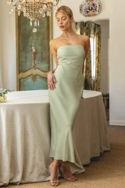 Discount Anna Slip In Sage Women Dresses