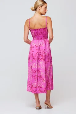 Discount Ashley Midi In Azalea Women Dresses