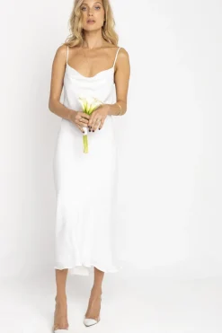Best Sale Berri Slip In Ivory Women Dresses