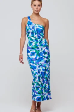 Store Caley Dress In Aqua Women Dresses