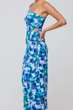 Store Caley Dress In Aqua Women Dresses