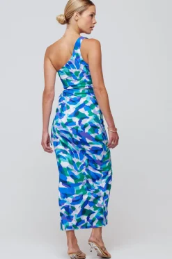 Store Caley Dress In Aqua Women Dresses