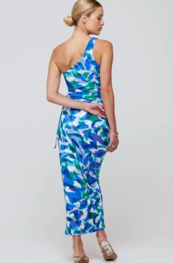 Store Caley Dress In Aqua Women Dresses