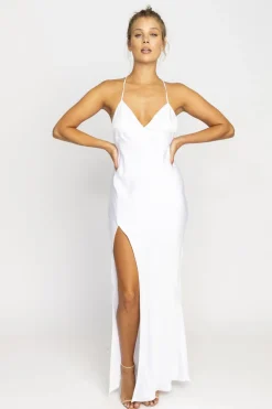 Cheap Camille Slip Dress In White Women Dresses