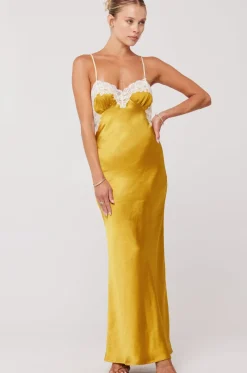 Online Celine Dress In Gold Women Dresses