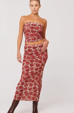 Cheap Clyde Mesh Skirt In Dolce Women Bottoms