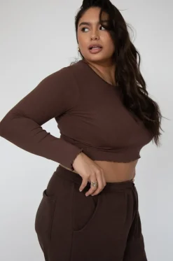 Fashion Eddy Top In Brown Women Tops