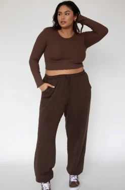 Fashion Eddy Top In Brown Women Tops