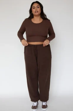 Fashion Eddy Top In Brown Women Tops