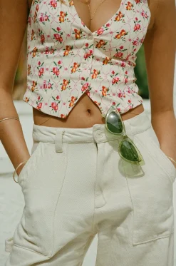Discount Elsa Cargo Pant In Cream Women Bottoms