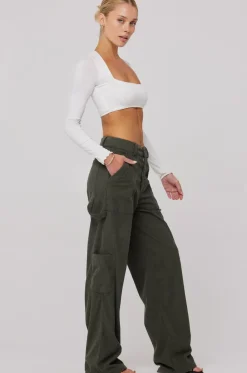 Best Elsa Cargo Pant In Pine Women Bottoms
