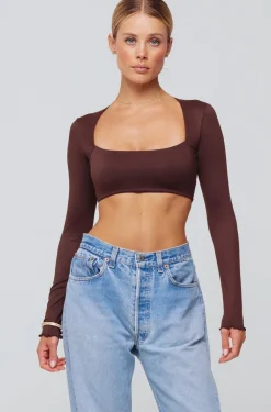 Hot Emily Top In Chocolate Women Tops