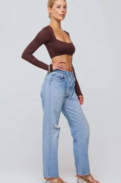 Hot Emily Top In Chocolate Women Tops