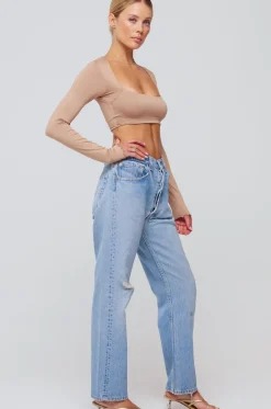 New Emily Top In Nude Women Tops
