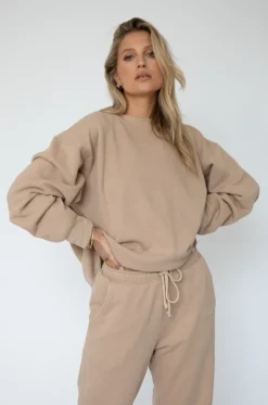 New Gunner Sweatshirt In Sand Women Tops