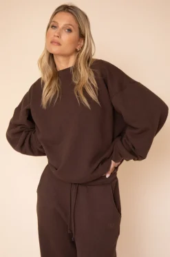 Cheap Gunner Sweatshirt In Tobacco Women Tops