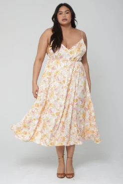 Cheap Hannah Midi In Gardenia Women Dresses