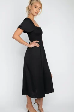 Cheap Kaia Midi In Black Women Dresses