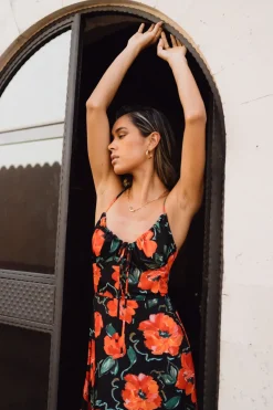 Best Kaitlyn Midi In Poppy Women Dresses