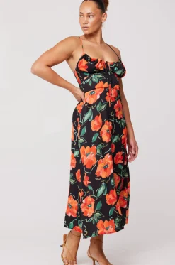 Best Kaitlyn Midi In Poppy Women Dresses