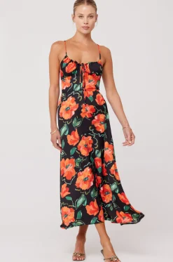 Best Kaitlyn Midi In Poppy Women Dresses
