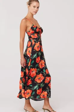 Best Kaitlyn Midi In Poppy Women Dresses