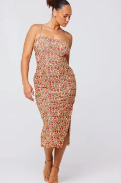 Shop Kiele Mesh Dress In Fleetwood Women Dresses