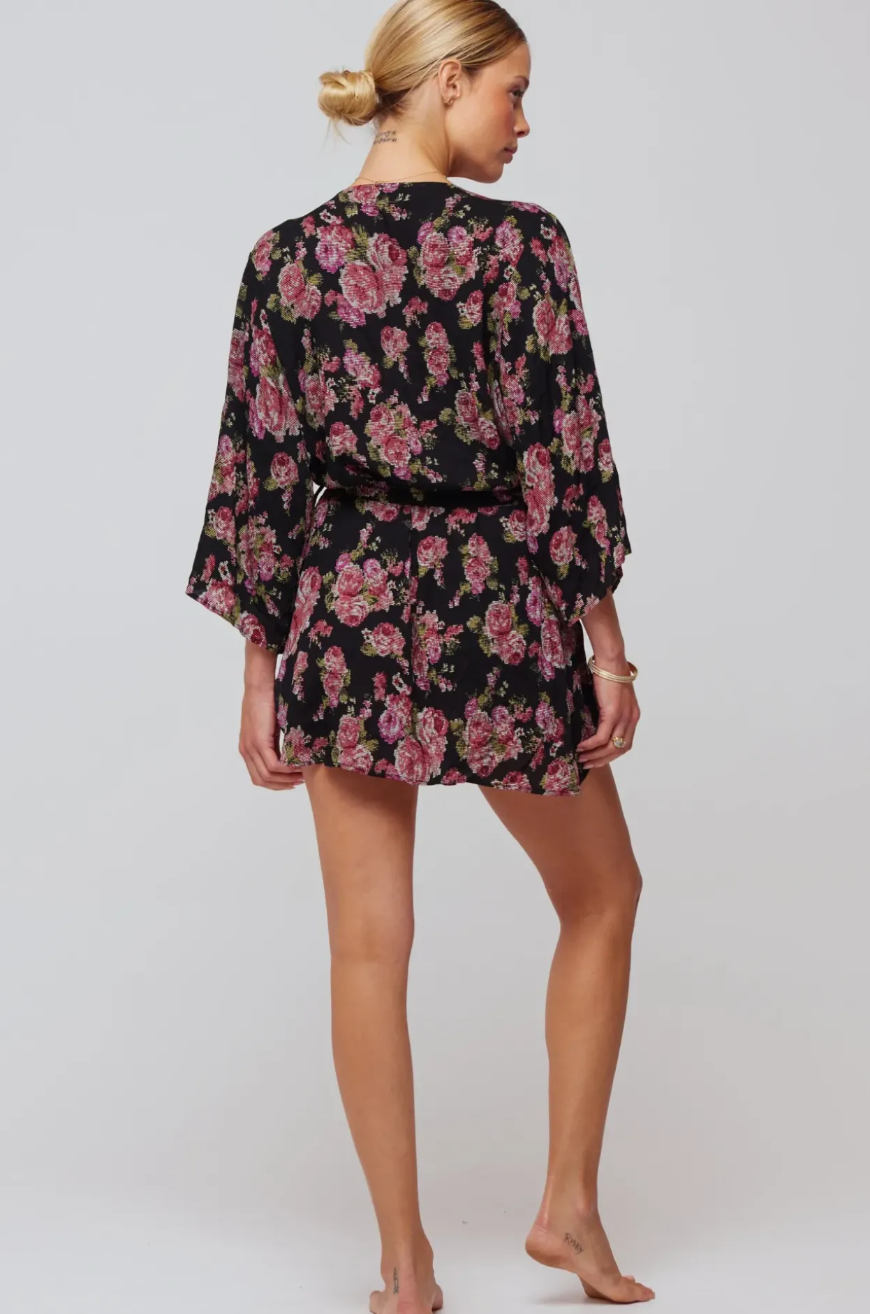 Store Kimono Robe Vintage Floral Women Tops