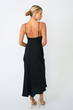 Shop Lily Slip In Black Women Dresses