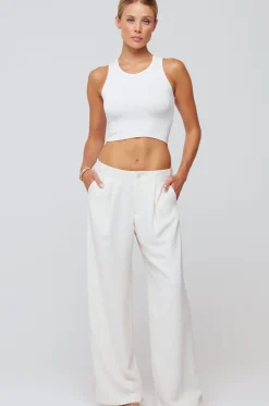 Online Malcolm Trousers In Cream Women Bottoms