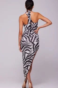 Online Nicole Mesh Midi In Tigris Women Dresses