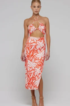 Cheap Nikki Dress In Clementine Women Dresses