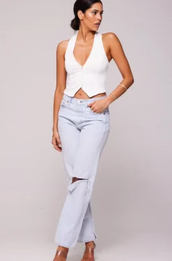 Cheap Noah Vest In White Women Tops