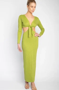 Online Noelle Maxi In Lime Women Dresses