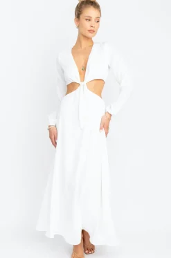 Best Sale Noelle Maxi In White Women Dresses