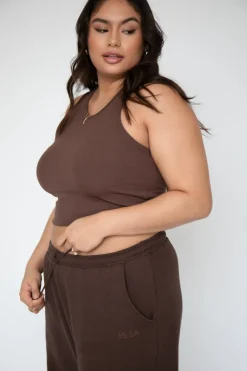 Fashion Og Tank In Brown Women Tops