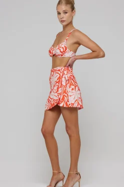 Outlet Pepper Bra Top In Clementine Women Tops