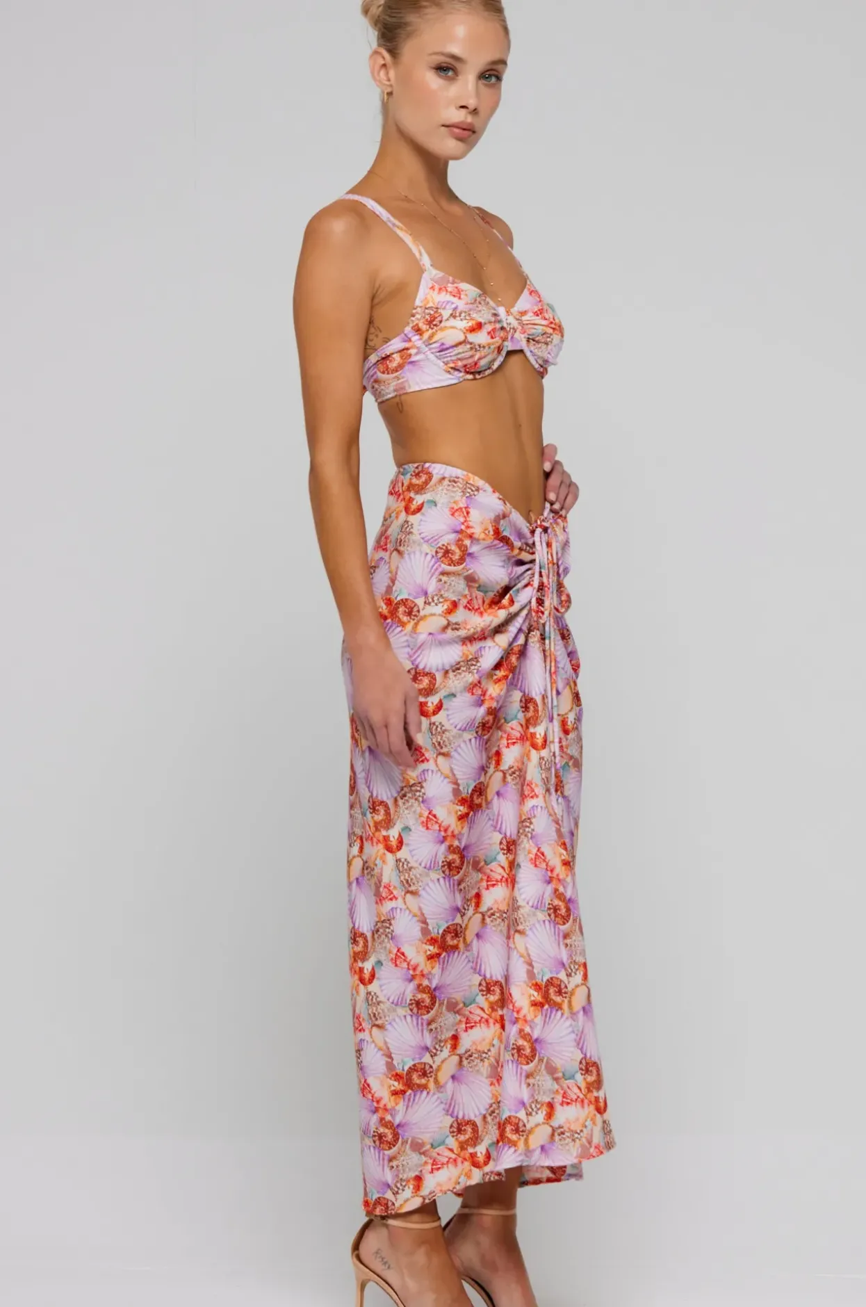 Hot Pepper Bra Top In Coral Women Tops