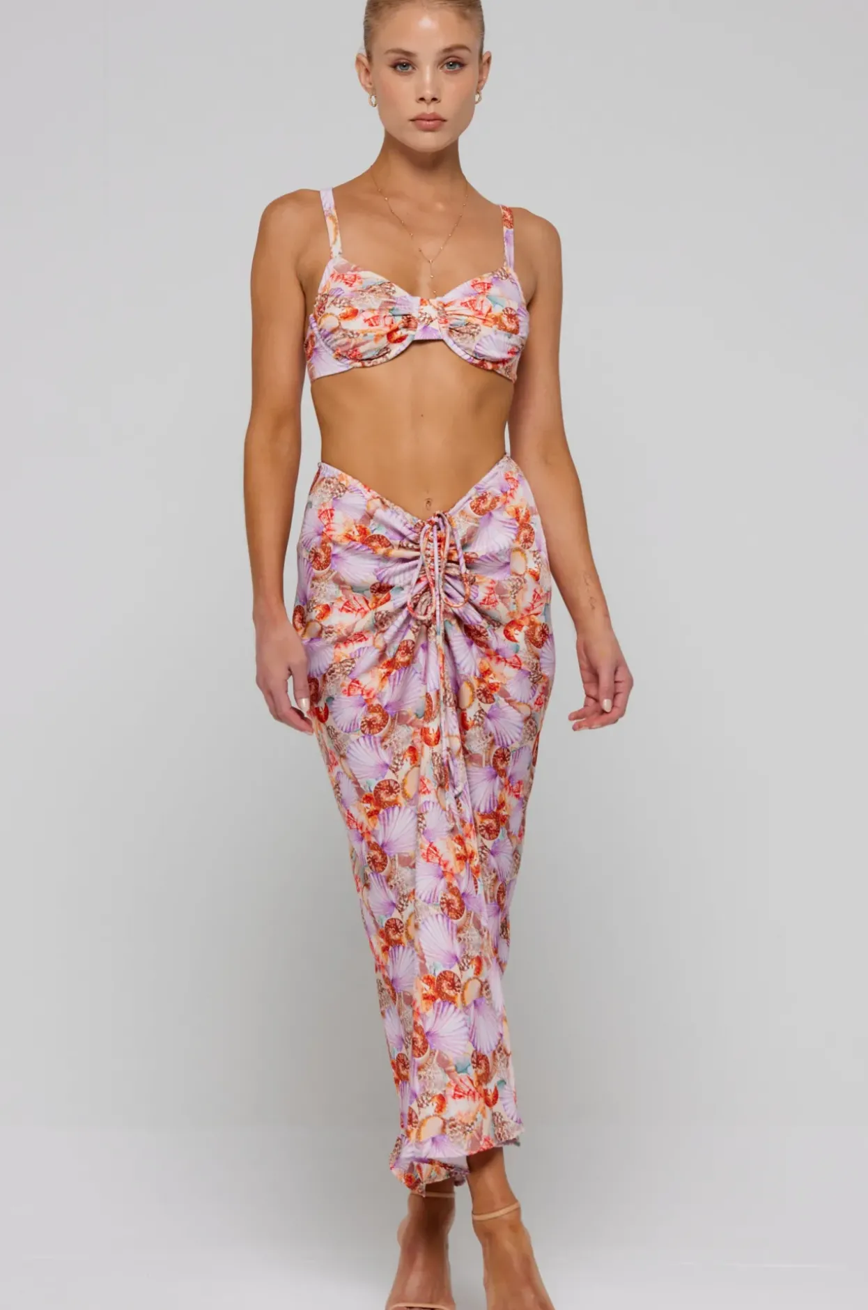 Hot Pepper Bra Top In Coral Women Tops