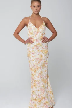 Shop Pfeiffer Dress In Gardenia Women Dresses