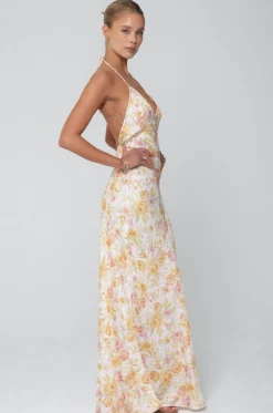 Shop Pfeiffer Dress In Gardenia Women Dresses