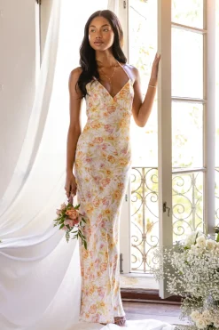 Shop Pfeiffer Dress In Gardenia Women Dresses