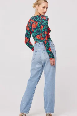 Outlet Presley Bodysuit In Mistletoe Women Tops