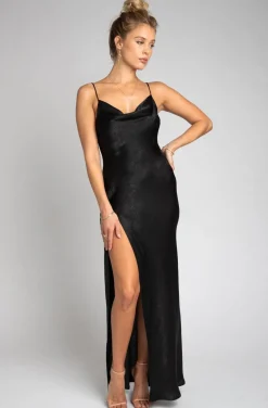 Discount River Slip In Black Women Dresses