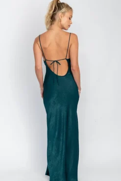 Clearance River Slip In Emerald Women Dresses