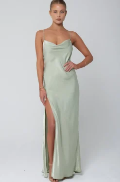 Flash Sale River Slip In Sage Women Dresses