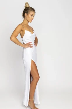 Cheap River Slip In White Women Dresses